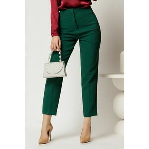 Pantaloni dama verzi cu croi conic imagine