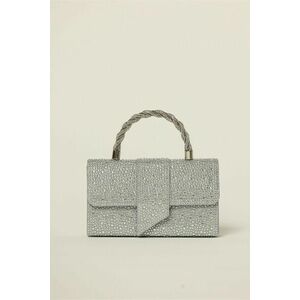 Gentuta argintie cu aplicatii si pietre stralucitoare imagine