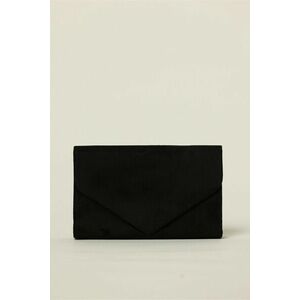 Clutch elegant negru cu textura fina imagine