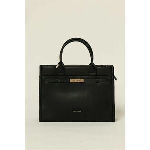 Geanta neagra office cu design modern imagine