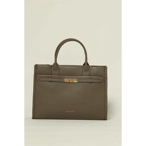 Geanta gri office cu design modern imagine