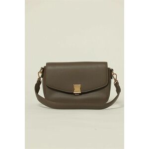 Geanta gri office mica din piele ecologica imagine