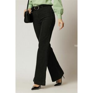 Blugi dama negri evazati usor elastici imagine