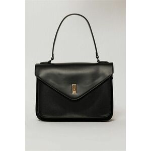 Geanta eleganta neagra cu design structurat imagine