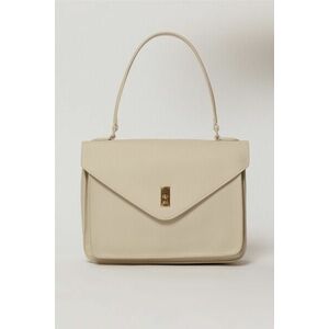 Geanta eleganta ivory cu design structurat imagine