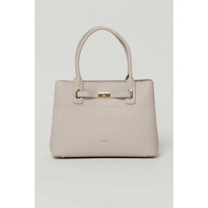 Geanta office lila cu detalii aurii imagine