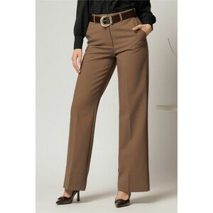 Pantaloni dama maro office cu buzunare imagine