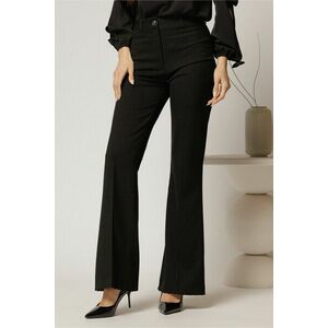 Pantaloni dama negri evazati office din stofa imagine