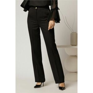 Pantaloni negri office cu croi pana imagine