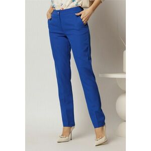 Pantaloni dama conici office albastri imagine