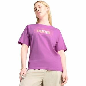 Tricou femei Puma Graphics Stacked No 1 Logo Relaxed Tee 68508489 imagine