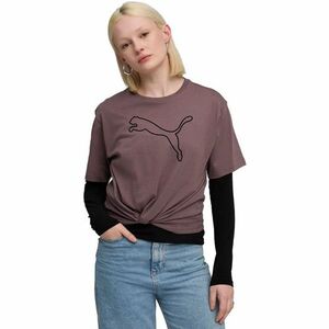 Tricou femei Puma Her Relaxed Graphic Tee Raisin 68814988 imagine