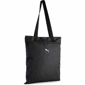 Geanta unisex Puma Pop Tote Black-puma Script Aop 09133607 imagine