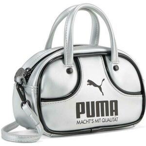 Geanta unisex Puma 1976 Metallic Micro Grip Bag Glacia 2.5L 09248501, Marime universala, Alb imagine