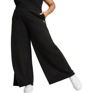Pantaloni femei Puma Wardrobe Ess Relaxed Wide Leg Sweatpants 62975401, XXL, Negru imagine