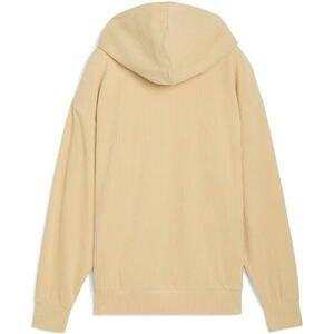 Hanorac femei Puma Ess Elevated Comfort Velour Rib Hoodie 68810783, XXXL, Bej imagine