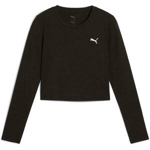 Bluza femei Puma Wardrobe Ess Longsleeve Baby Tee 62976101, M, Negru imagine