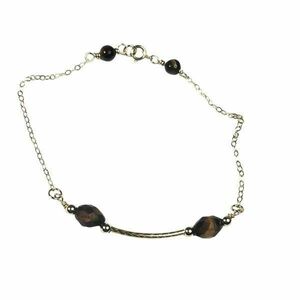 Bratara Aur 14k Gold Filled, Ochi de tigru imagine