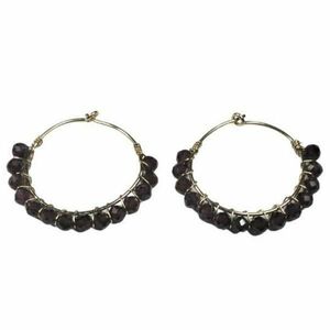 Cercei Aur14k Gold Filled/Garnet imagine