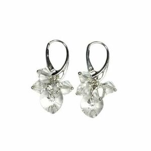 Cercei Ag.925, Swarovski Cristal Alb imagine