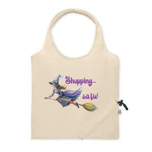 Sacosa zbor la cumparaturi, din bumbac reciclat, Piksel, pliabila M2 imagine