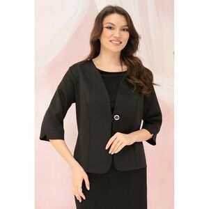 Sacou negru din stofa elastica imagine