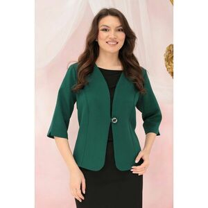 Sacou verde-smarald din stofa elastica imagine