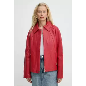 Samsoe Samsoe geaca de piele SANOK imagine