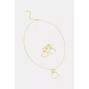 Answear.LAB colier și cercei din argint placat cu aur imagine