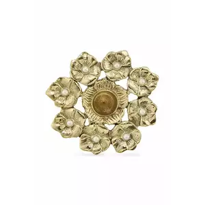 Doing Goods sfeșnic decorativ Zoey Flower 11 x 11 x 2, 5 cm imagine