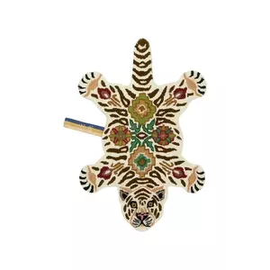 Doing Goods covor de lână Jill Tiger 90 x 63 x 2 cm imagine