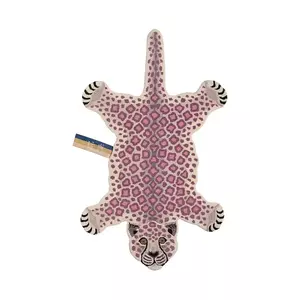 Doing Goods covor de lână Lilly Leopard 155 x 93 x 2 cm imagine