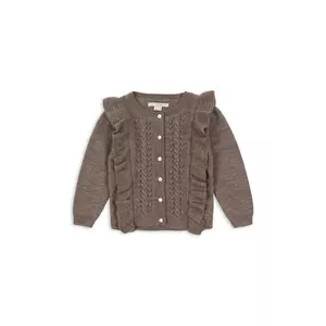 Konges Sløjd cardigan de lână pentru copii FIOL FRILL CARDIGAN imagine