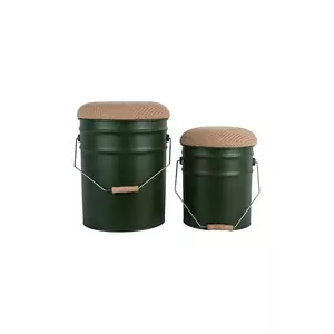 Leitmotiv scaun cu spațiu de depozitare Buckets 39 x 31 cm 2-pack imagine