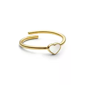 Design Letters inel de argint placat cu aur imagine