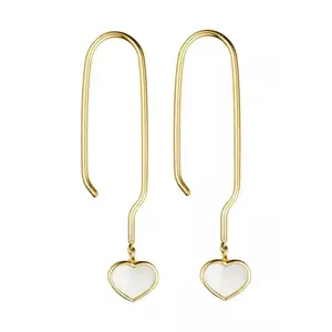 Design Letters cercei din argint placat cu aur imagine