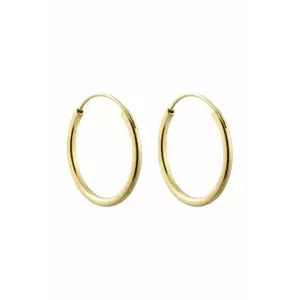 Design Letters cercei din argint placat cu aur imagine