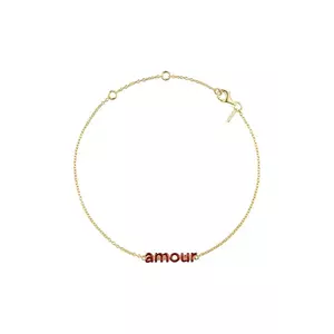 Design Letters bratara din argint placată cu aur imagine