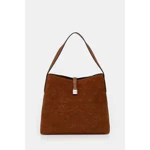 Karl Lagerfeld geantă de mână din piele întoarsă K/AUTOGRAPH imagine