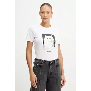 Karl Lagerfeld tricou din bumbac imagine