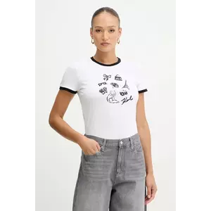 Karl Lagerfeld tricou din bumbac imagine