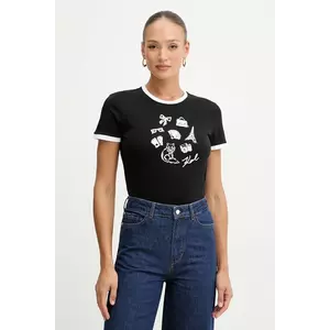 Karl Lagerfeld tricou din bumbac imagine