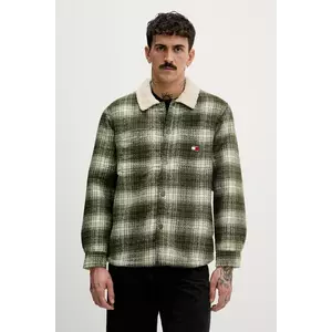 Tommy Jeans geacă cu aspect de cămașă imagine