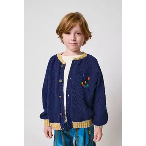 Bobo Choses cardigan de lână pentru copii Fun Face imagine