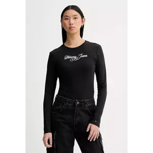 Tommy Jeans longsleeve din bumbac imagine