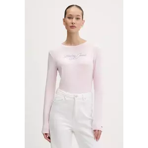 Tommy Jeans longsleeve din bumbac imagine