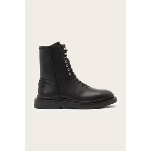 AllSaints bocanci de piele Escher Lace Up Boot imagine