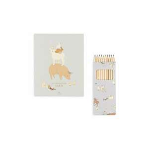 Konges Sløjd carte de colorat COLORING BOOK AND CRAYONS imagine