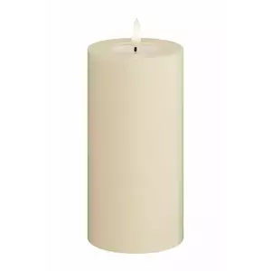 Deluxe Homeart lumânare led Cream Bloklys 7, 5 x 15 cm imagine