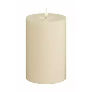 Deluxe Homeart lumânare led Cream Bloklys 10 x 15 cm imagine